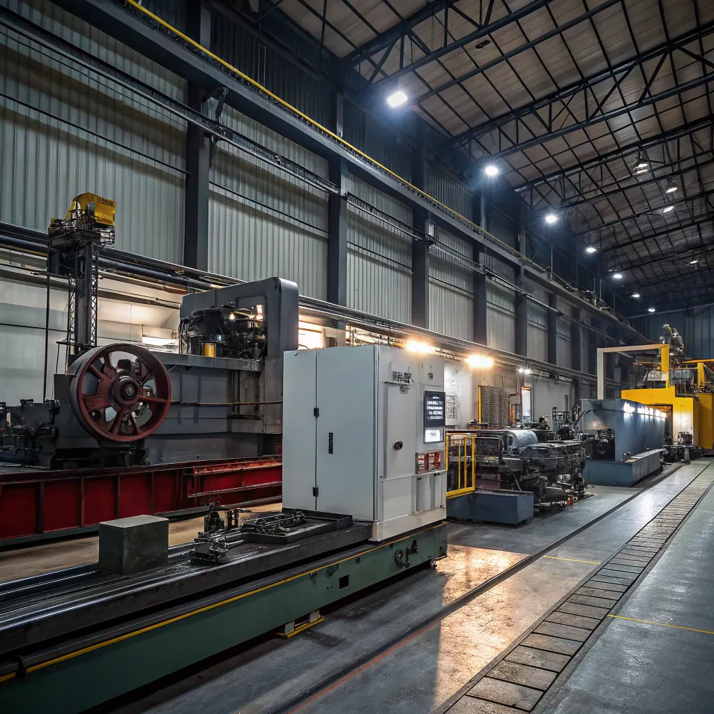 Industrial machinery in a factory